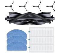 WheatThrive Kit de rechange pour aspirateur robot, accessoires pour BPMIO B12, B12 NEW, brosse latérale à rouleau principal, tampons filtrants, 11 pièces