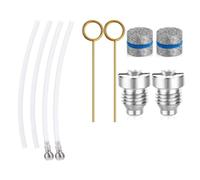 WheatThrive Kit d'orifice de lance à mousse en acier inoxydable, buse de 0,1 cm avec maille filtrante, 2 jeux pour nettoyeur haute pression jusqu'à 3000 PSI