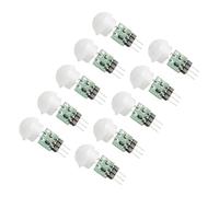 WheatThrive Lot de 10 capteurs PIR, détecteur de mouvement, module de capteur infrarouge, corps humain AM312, grand angle 100°, portée de 3 à 5 m, faible puissance pour bricolage électronique