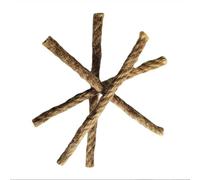 WheatThrive Lot de 10 cordes en jute naturelle, allume-feu, 10 x 6 mm, équipement de survie étanche pour camping, randonnée, Bushcraft
