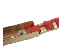 WheatThrive Lot de 2 câbles de batterie avec pinces crocodiles - Fil de démarrage 5 AWG 16 mm2 - 50 cm - Rouge et noir - Bornes à anneau M8 pour voiture, bateau, solaire 12 V