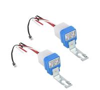 WheatThrive Lot de 2 capteurs crépusculaires - 220 V CA - Interrupteur de contrôle de la lumière marche/arrêt automatique pour lampadaire, porche, jardin, allée, charge de 2200 W