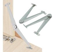 WheatThrive Lot de 2 charnières de support de couvercle, support de placard, vérin à gaz en fer, support de couvercle pliable pour portes d'armoires de cuisine, matériel de meubles, 26 cm