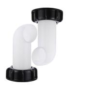 WheatThrive Lot de 2 embouts de réservoir IBC, robinet de sortie, buse d'eau diesel, adaptateur de versement de carburant, valve en plastique pour conteneur fourre-tout IBC