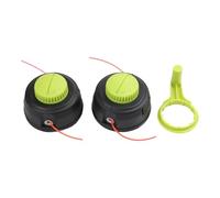 WheatThrive Lot de 3 têtes de débroussailleuse, fil de débroussailleuse, pièces de rechange pour Ryobi P2009, RY15523A, RY40006, plastique durable, filetage M10