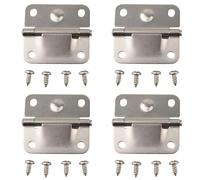 WheatThrive Lot de 4 charnières de refroidisseur, en acier inoxydable, kit de réparation de couvercle robuste, avec vis, pour Coleman 5226 5227B 5235
