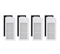 WheatThrive Lot de 4 filtres lavables compatibles avec l'aspirateur robot Ecovacs Deebot T10 Turbo, pièces de rechange haute efficacité