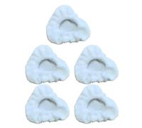 WheatThrive Lot de 5 serpillères en microfibre pour balai vapeur - Petits bonnets triangulaires - Chiffons de nettoyage réutilisables pour Dupray McCulloch Awasky