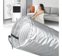 WheatThrive Manchon de tuyau de climatiseur, couvercle d'échappement portable, bouclier d'isolation thermique, tissu Oxford imperméable, pour la plupart des climatiseurs portables