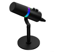 WheatThrive Microphone dynamique USB antibruit, microphone de jeu USB avec surveillance en temps réel pour l'enregistrement VoiceOver de podcast