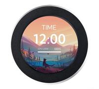 WheatThrive Moniteur LCD secondaire IPS 2.8 refroidi à l'eau, écran de panneau de capteur PC, moniteur de température du processeur cercle LCD, pour suivi des performances CPUGPURAM (noir)