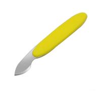 WheatThrive Outil d'ouverture de couvercle arrière de montre pour boîtier à fond plat - Pointe en acier inoxydable Outil manuel de réparation de montre pour remplacement de batterie 114 mm, jaune