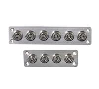WheatThrive Panneau d'interrupteurs à bouton-poussoir, boîtier de commutation 6 interrupteurs en aluminium, étanche IP65 pré-câblé avec indicateurs LED pour voiture, bateau, bateau, véhicule