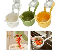 WheatThrive Passoire pour évier, panier suspendu, égouttoir à clipser, filtre pour déchets alimentaires, organisateur de cuisine peu encombrant