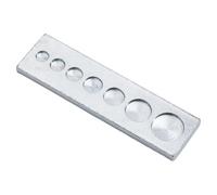 WheatThrive Perforatrice pour cuir, outil à bouton-pression, outil de montage de rivets, plaque inférieure de 17,8 cm, perforatrice en acier au carbone pour artisanat du cuir épais, réparation de
