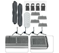 WheatThrive Pièces de rechange pour aspirateur Mova E40 Ultra, 2 rouleaux, 6 serpillères, 4 filtres, 4 sacs, 4 brosses latérales