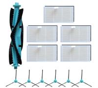 WheatThrive Pièces de rechange pour Ultenic T20 Pro, T10 Lite, Honor Choice S3, R3 Plus, brosse à rouleau principale, brosses latérales, kit de filtres, lot de 1 + 6 + 5