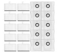WheatThrive Sacs d'aspirateur, sacs à poussière, kit de filtre pour Cecotec Conga 9590 9990 10090 AI, pièces de rechange haute capacité pour maisons d'animaux domestiques