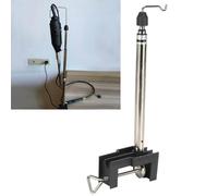WheatThrive Support à outils rotatif, support d'arbre flexible, pince d'établi réglable, support pivotant à 360° pour Dremel, 25-55 cm