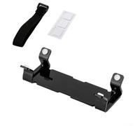 WheatThrive Support de haut-parleur de voiture en acrylique pour JBL Flip Series Support antidérapant pour tableau de bord Sangle réglable (Noir)