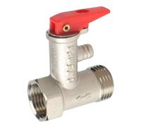 WheatThrive Vanne de sécurité pour chauffe-eau électrique, soupape de décharge de pression DN15, laiton 0,7 MPa anti-refoulement, pour réservoir domestique de moins de 50 L, paquet
