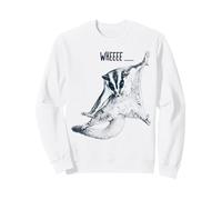 Wheeee Sugar Glider, écureuil Volant en Plein vol Sweatshirt