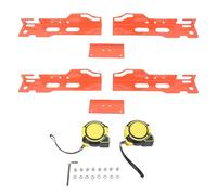 Wheel Alignment Tool, Toe Alignment Tool Plates Without Removing Calipers, Wheel Alignment Kit with 2 Measuring Tapes, Compatible with Most Cars and SUVs (Orange)