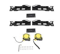 Wheel Alignment Tool, Toe Alignment Tool Plates Without Removing Calipers, Wheel Alignment Kit with 2 Measuring Tapes, Compatible with Most Cars and SUVs (Matte Black)