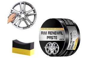 Wheel Care & Restoration Paste, Rim Renewal Paste for Car Wheel Scratch Care, Multi-Purpose Wheels Restoration Polish Cream with Sponge (1pcs)