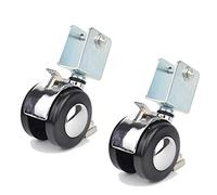 Wheel Casters 2 Inch Alloy with Brake Mute Strong Durable No for Bed Furniture Caster 1Pcs Casters
