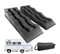 Wheel Chocks for Cars - 2 pcs Heavy-Duty Trailer Leveling Blocks, Lightweight Wheel Chocks and Levelers | Multifonction Travel Accessory for RV, Trailer, Motorhome, Uneven Ground Stabi