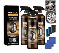 Wheel Cleaner, Versatile and Powerful Rust Converter, Dirt Converter Rim Cleaning, Turn Filthy Wheels into Instant Shine and Quick Polish & Refurbishme (3PCS)