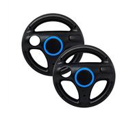 Wheel Compatible with Wii and Wii U 2 Pack - Black