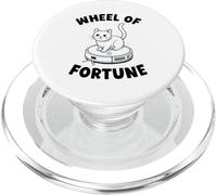 Wheel of Fortune Cat on Robot Aspirateur Chat PopSockets PopGrip pour MagSafe