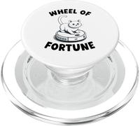 Wheel of Fortune Cat on Robot Aspirateur Chat PopSockets PopGrip pour MagSafe