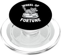 Wheel of Fortune Cat on Robot Aspirateur Chat PopSockets PopGrip pour MagSafe
