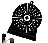 Wheel of Fortune Jeu rotatif compact avec support Roue de tombola polyvalente pour mariages, fêtes