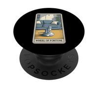 Wheel of Fortune Tarot Card Robot Aspirateur Chat PopSockets PopGrip Adhésif
