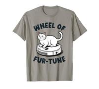 Wheel of Fur-Tune Cat on Robot Aspirateur Chat T-Shirt