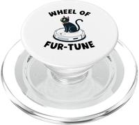 Wheel of Fur-Tune Cat Robot aspirateur pour Chat PopSockets PopGrip pour MagSafe
