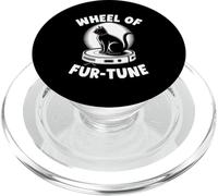 Wheel of Fur-Tune Cat Robot aspirateur pour Chat PopSockets PopGrip pour MagSafe