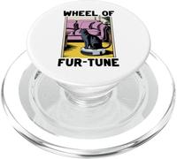 Wheel of Fur-Tune Robot Aspirateur Chat Drôle PopSockets PopGrip pour MagSafe