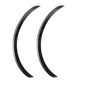 Wheel Protection Baffle Lot De 2 Bavettes Garde-Boue Universelles en Caoutchouc pour Carrosserie Voiture Passages Roue Sourcils Lèvres Bande Anti-Rayures Autocollante(Black 32cm)