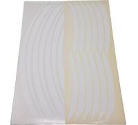 Wheel Rim Bande adhésive pour moto Kit Blanc