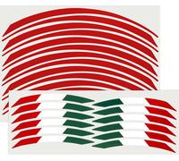 Wheel Rim Bande adhésive pour moto Kit Rouge Italie