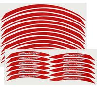 Wheel Rim bande adhésive pour moto Racing Kit rouge