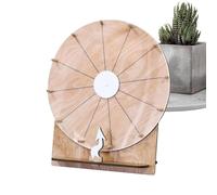 Wheel Spinner Erasable Rotating Party Supplies, Wood Tabletop Roulette