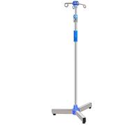 wheel stand Poteau IV médical avec roues, support IV à hauteur réglable en acier inoxydable avec plateau et crochets for hôpital et maison support