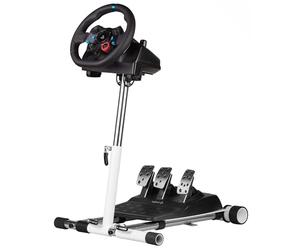 Wheel Stand Pro Support DD compatible avec Logitech G Pro, Thrustmaster T818/T598, Moza R9/R5/R3, Fanatec GT DD Pro/CSL DD/CSL Elite. Roue/pédales non incluses.