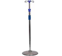 wheel stand Support de sol Portable for poteau IV 110-200cm, avec 4 crochets, support de sac IV, support de pompe d'alimentation télescopique support